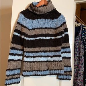 Striped chunky sweater